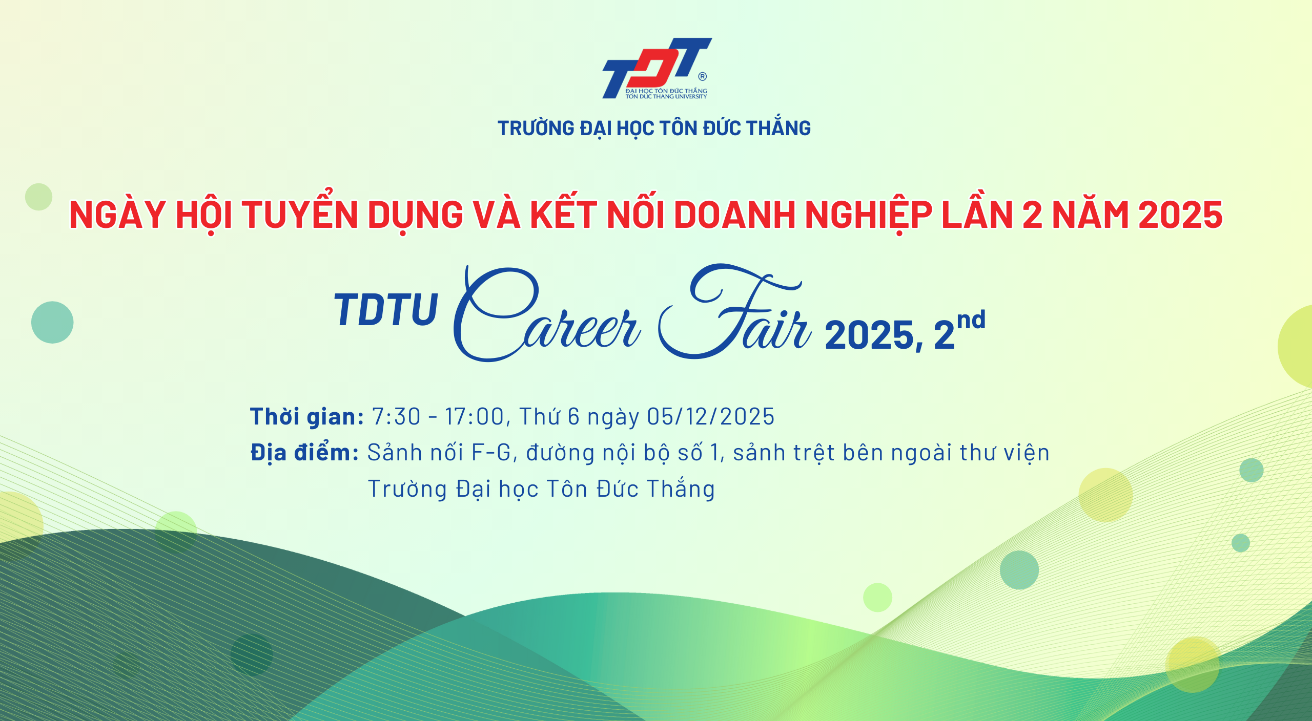 Ngày hội tuyển dụng và kết nối doanh nghiệp Trường Đại học Tôn Đức Thắng lần 2 năm 2025